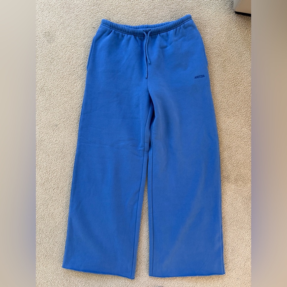 Aritzia Mega Fit Sweatfleece in French Blue